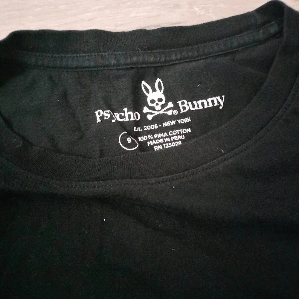 Psycho Bunny Long Black Sleeve Shirt Men - Picture 2 of 7